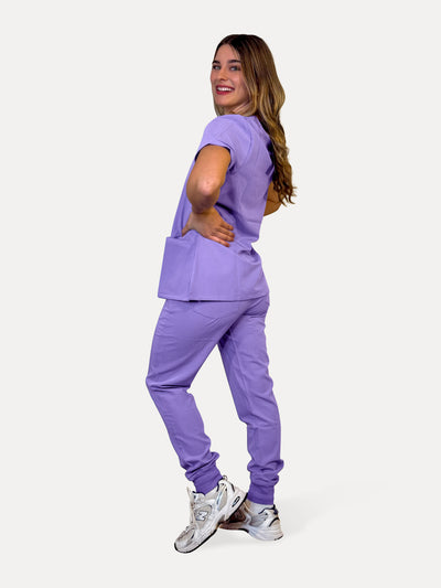 Women's V-neck scrubs set