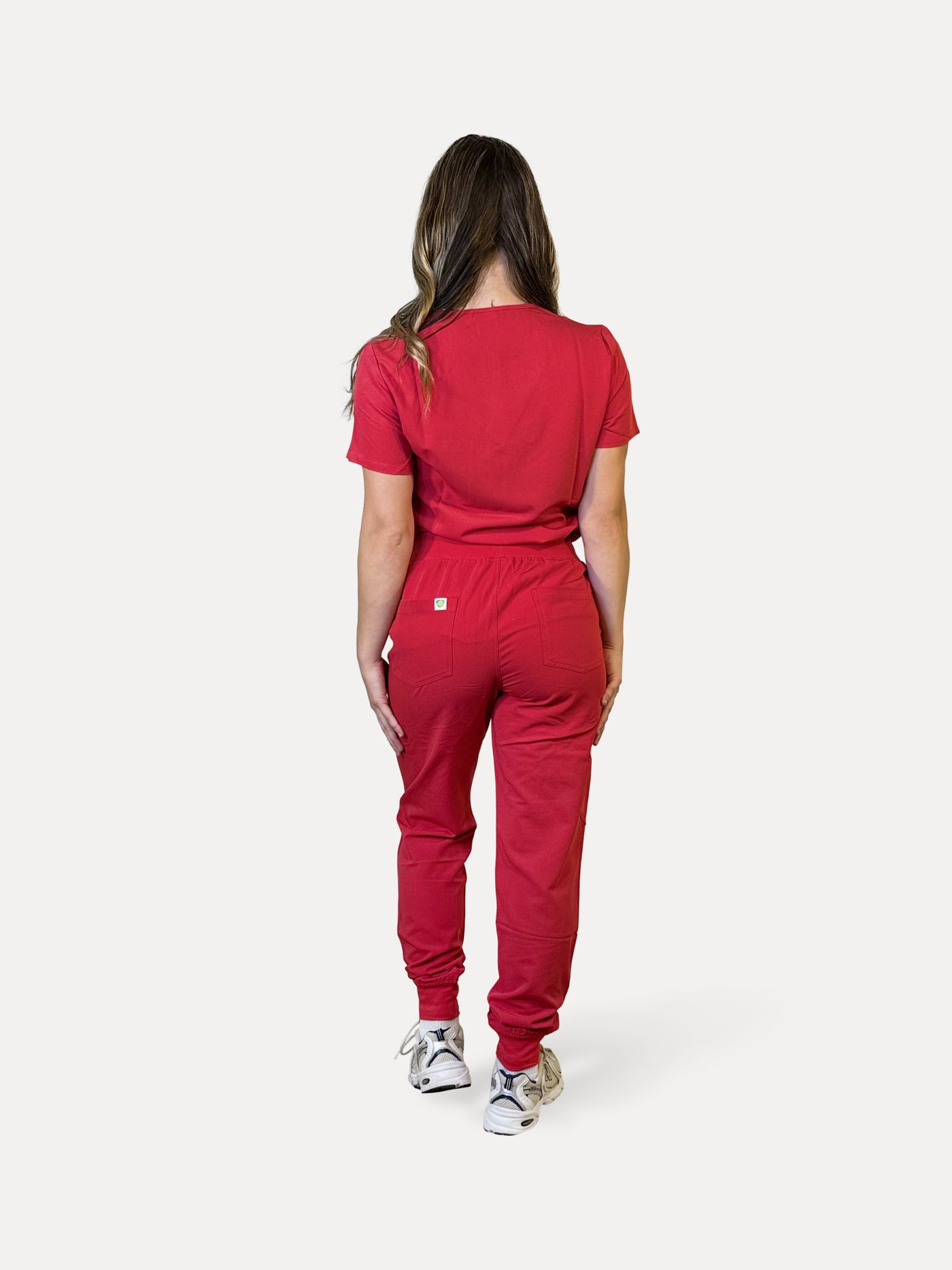 Women's V-neck scrubs set