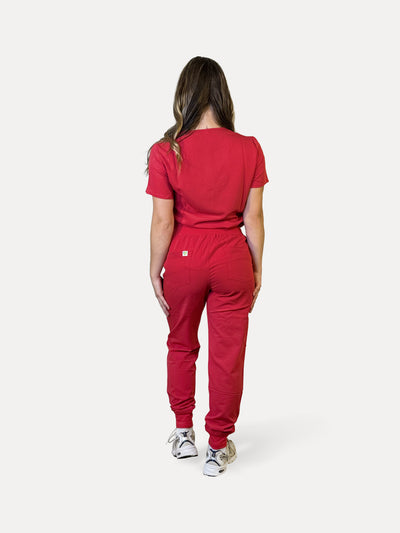 Women's V-neck scrubs set